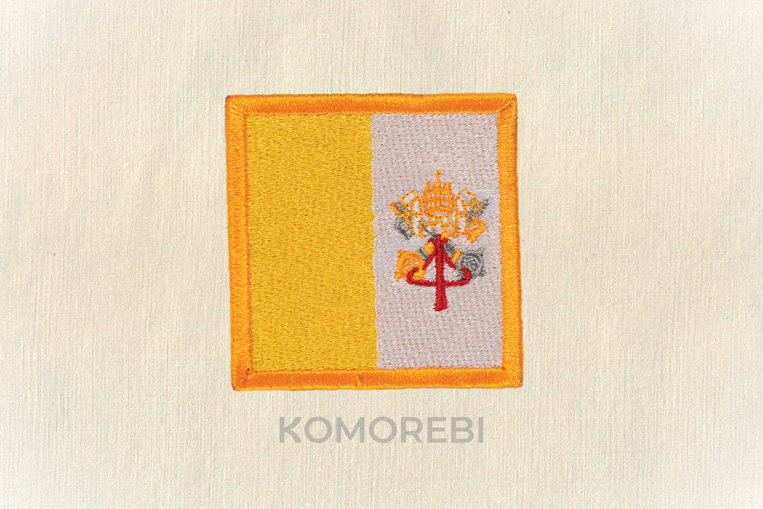 Écusson brodé — Drapeau du Vatican
