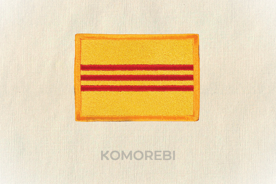 Écusson brodé — Drapeau du Vietnam du Sud (1975)