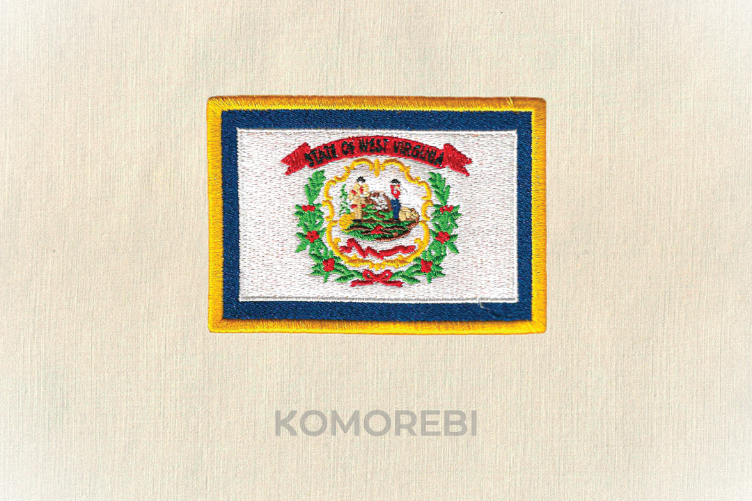 Écusson brodé — Drapeau de la Virginie-Occidentale