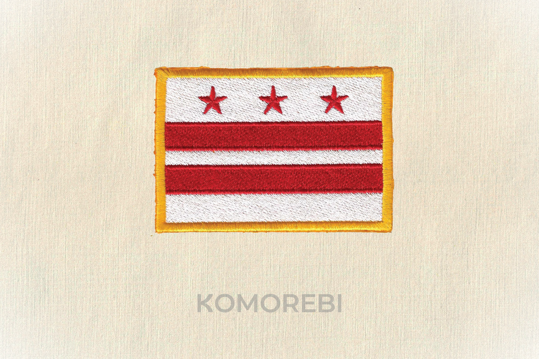 Écusson brodé — Drapeau de Washington D.C.