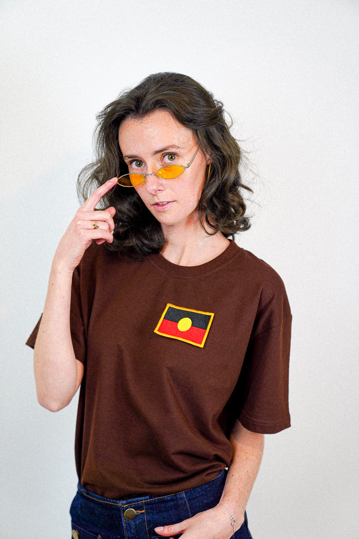 Aborigène Australien • T-shirt drapeau