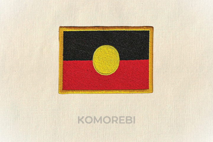 Aborigène - Drapeau Brodé