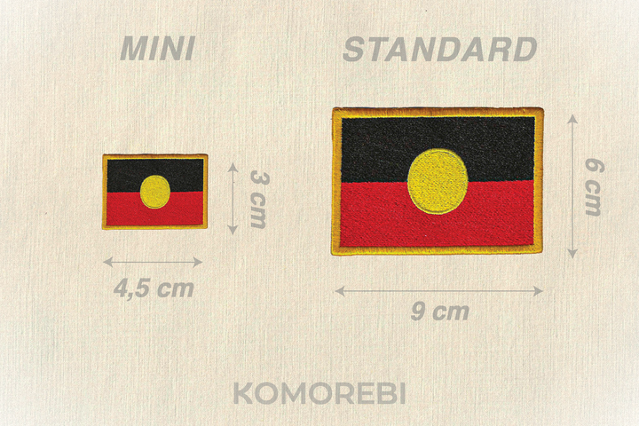 Aborigène - Drapeau Brodé