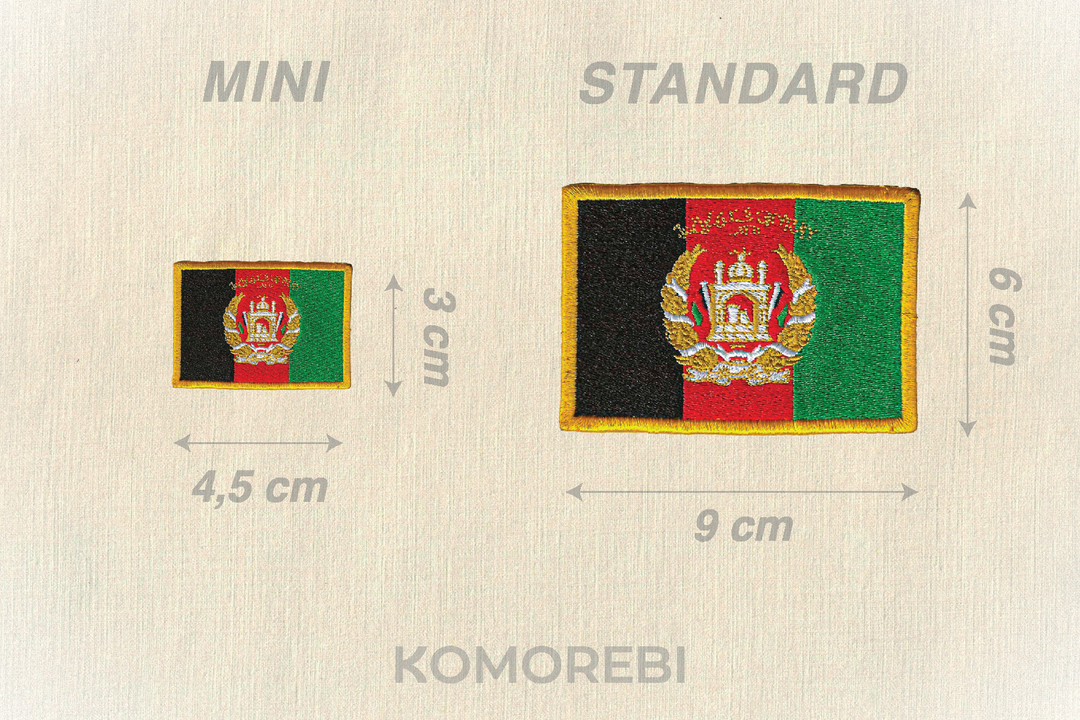 Afghanistan (2013-2021) - Drapeau Brodé