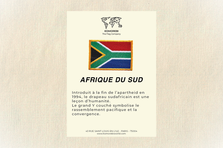 Afrique du Sud - Drapeau Brodé
