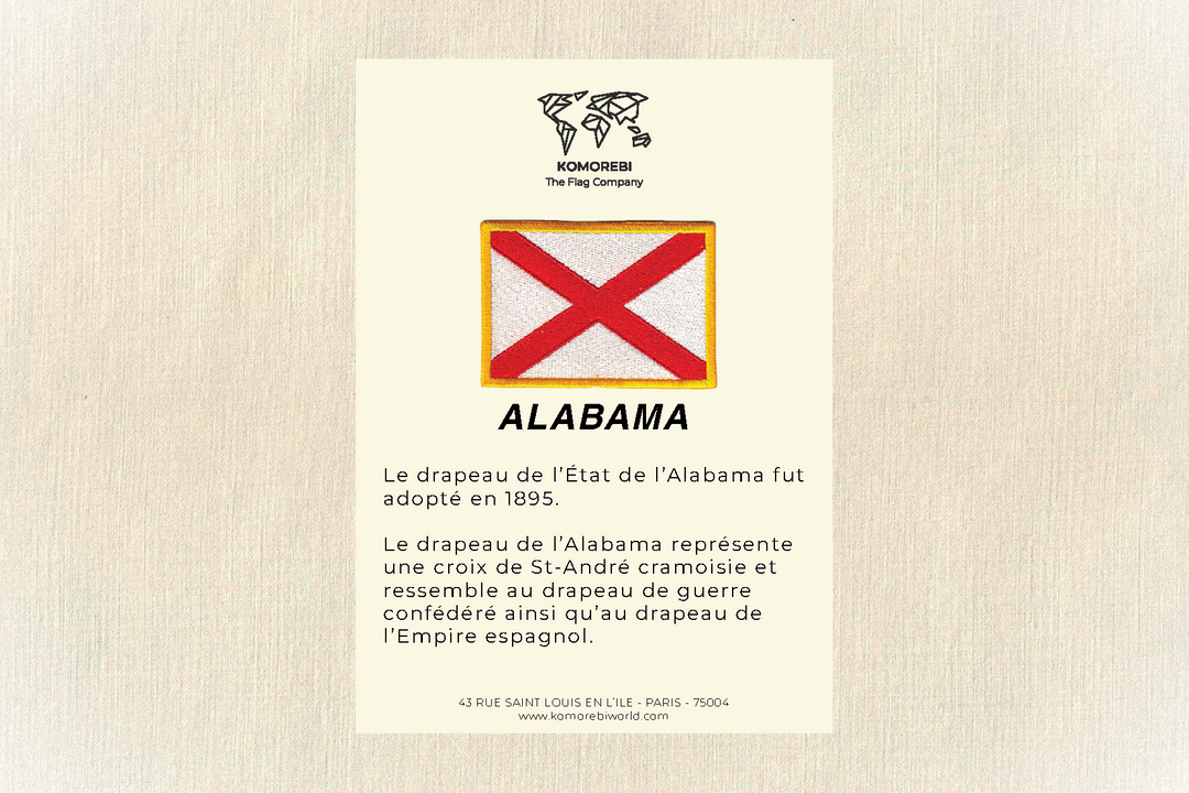 Alabama - Drapeau Brodé