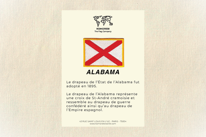 Alabama - Drapeau Brodé