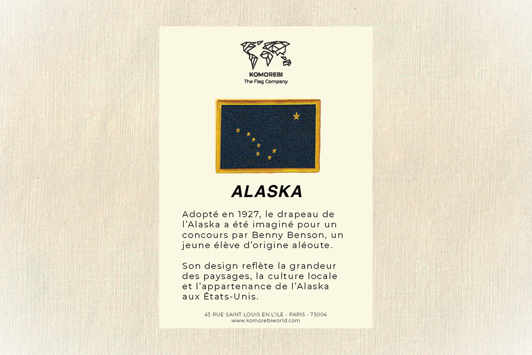 Alaska - Drapeau Brodé