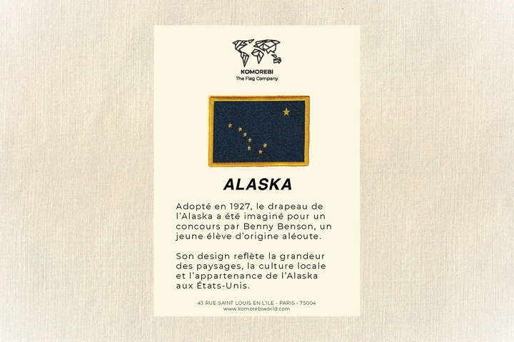 Alaska - Drapeau Brodé