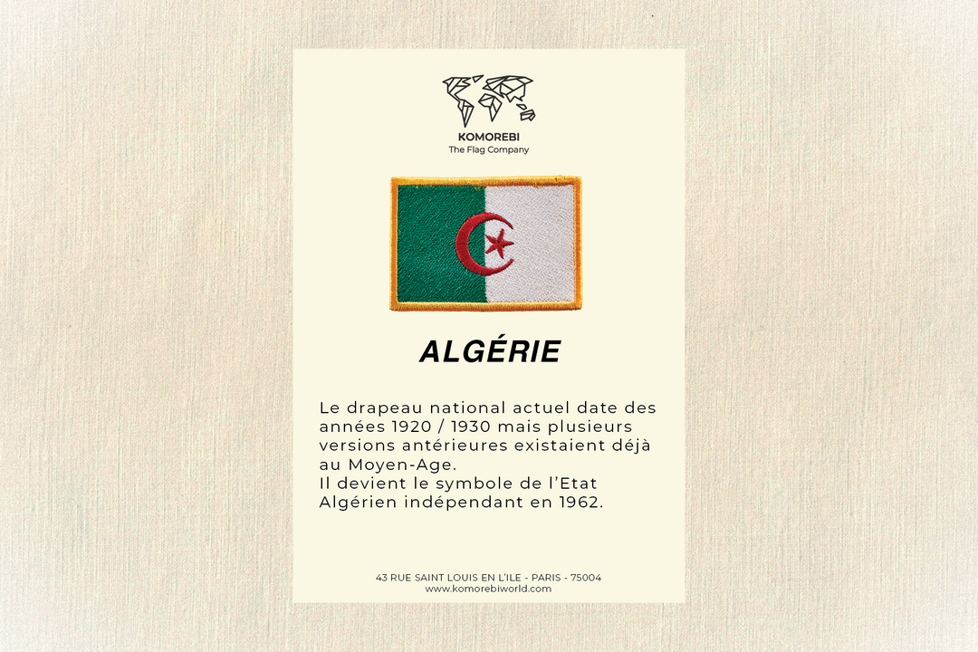 Algérie - Drapeau Brodé