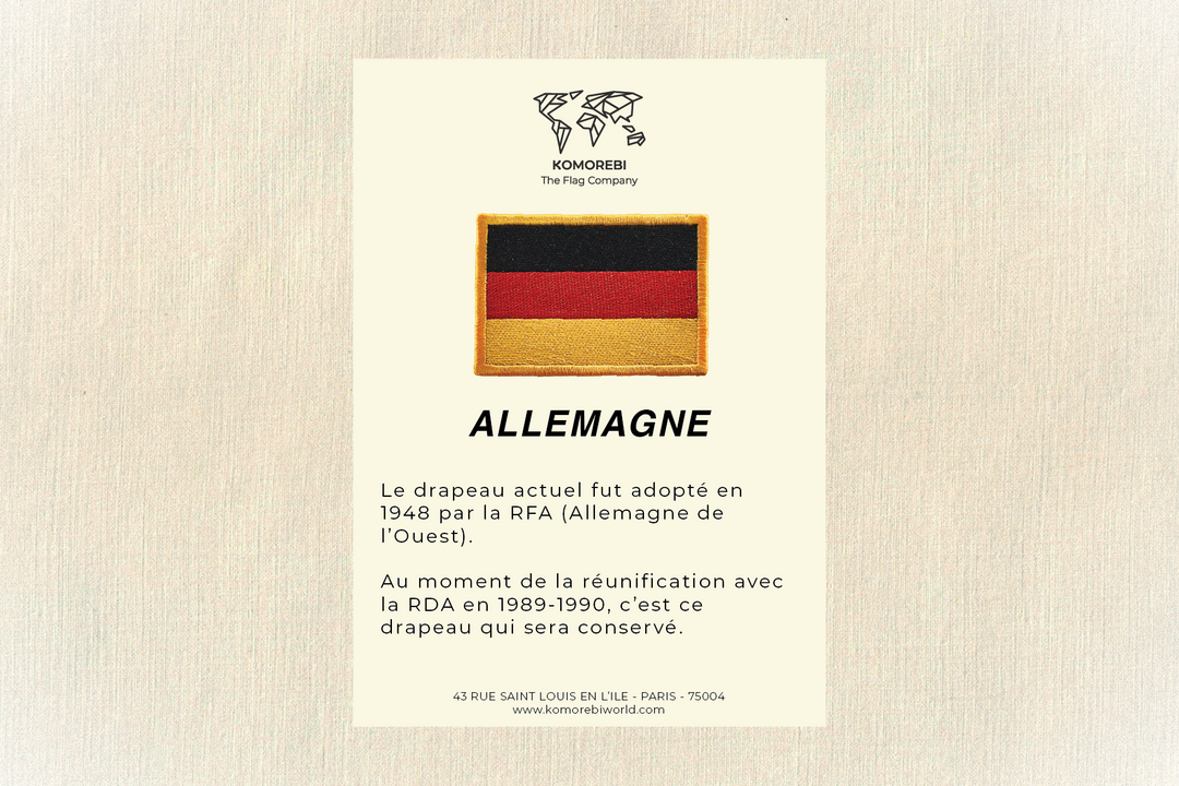 Allemagne - Drapeau Brodé