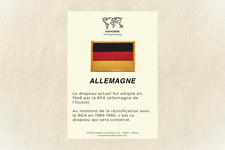 Allemagne - Drapeau Brodé