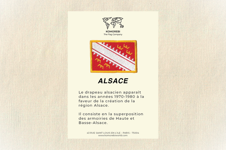 Alsace - Drapeau Brodé