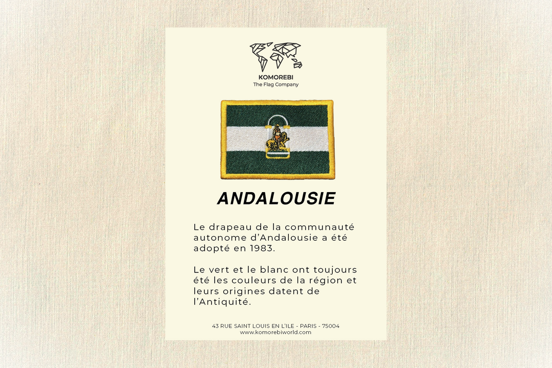 Andalousie - Drapeau Brodé