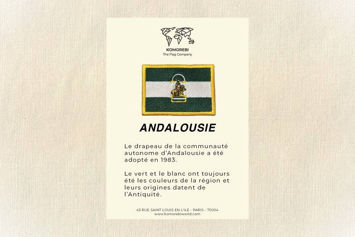 Andalousie - Drapeau Brodé