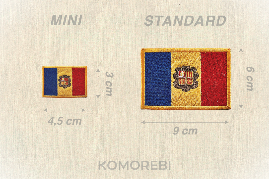 Andorre - Drapeau Brodé