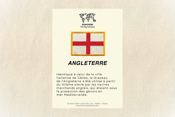 Angleterre - Drapeau Brodé