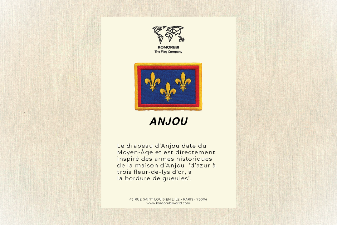 Anjou - Drapeau Brodé