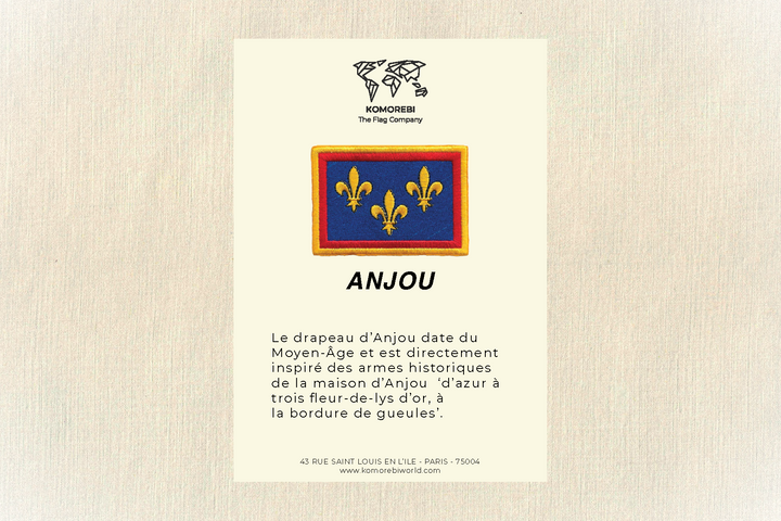 Anjou - Drapeau Brodé
