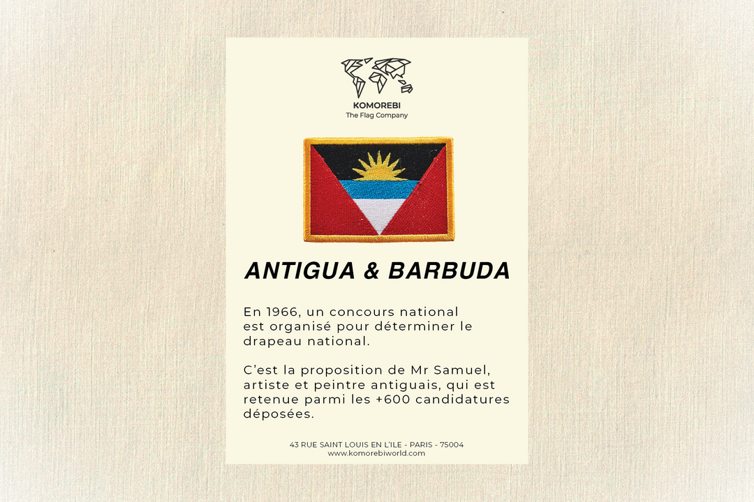 Antigua & Barbuda - Drapeau Brodé