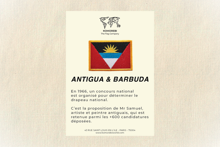 Antigua & Barbuda - Drapeau Brodé