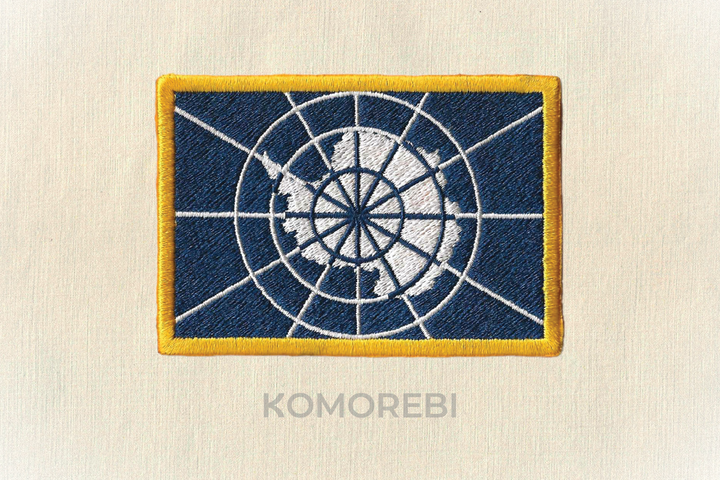 Antarctique - Drapeau Brodé