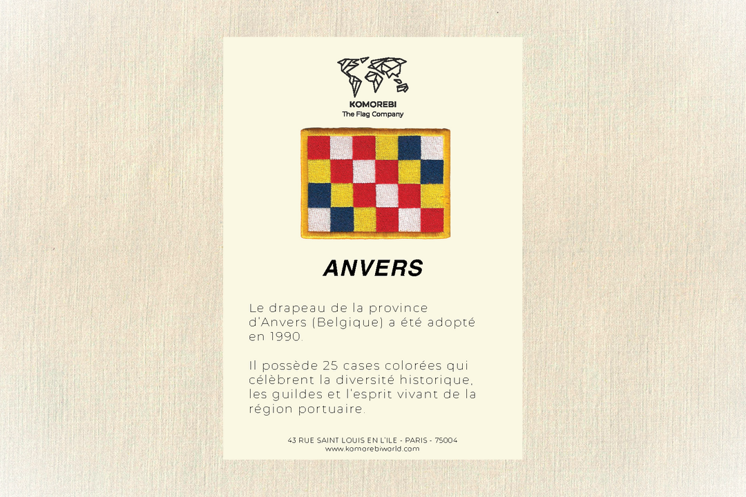 Anvers - Drapeau Brodé