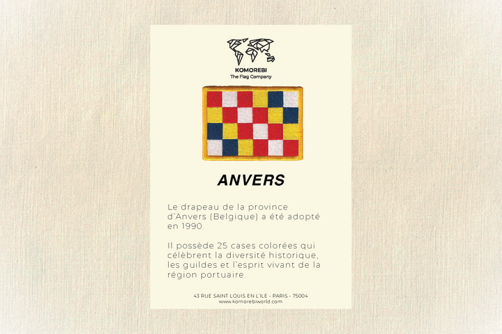 Anvers - Drapeau Brodé