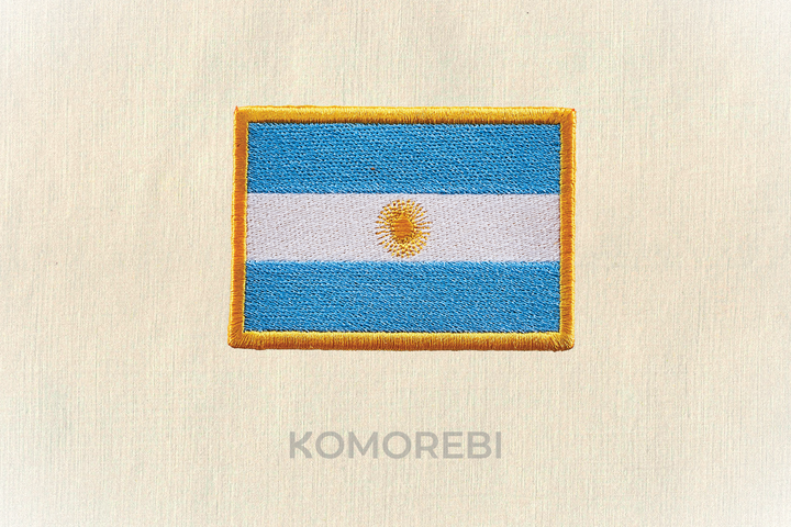 Bolivie - Drapeau Brodé