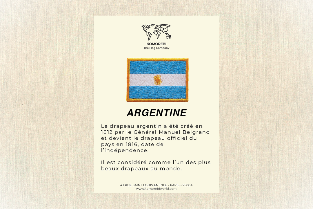 Bolivie - Drapeau Brodé