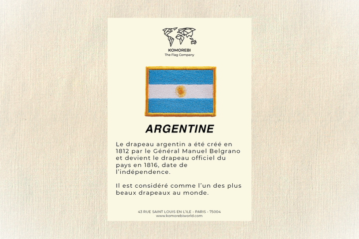 Bolivie - Drapeau Brodé