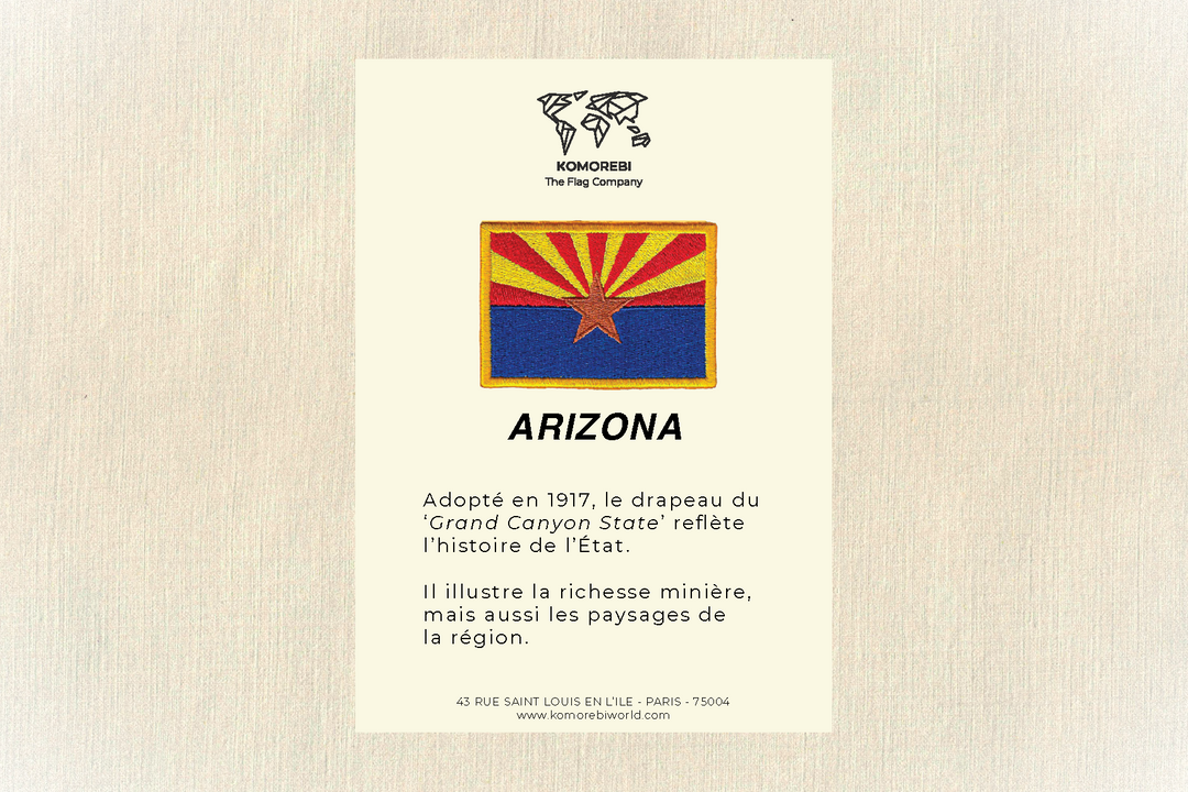 Arizona - Drapeau Brodé