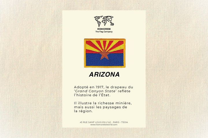 Arizona - Drapeau Brodé