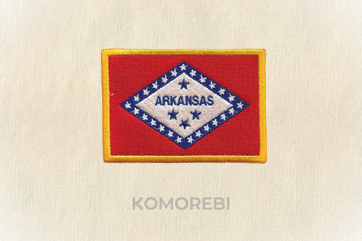 Arkansas - Drapeau Brodé