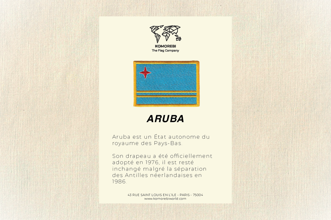 Aruba - Drapeau Brodé
