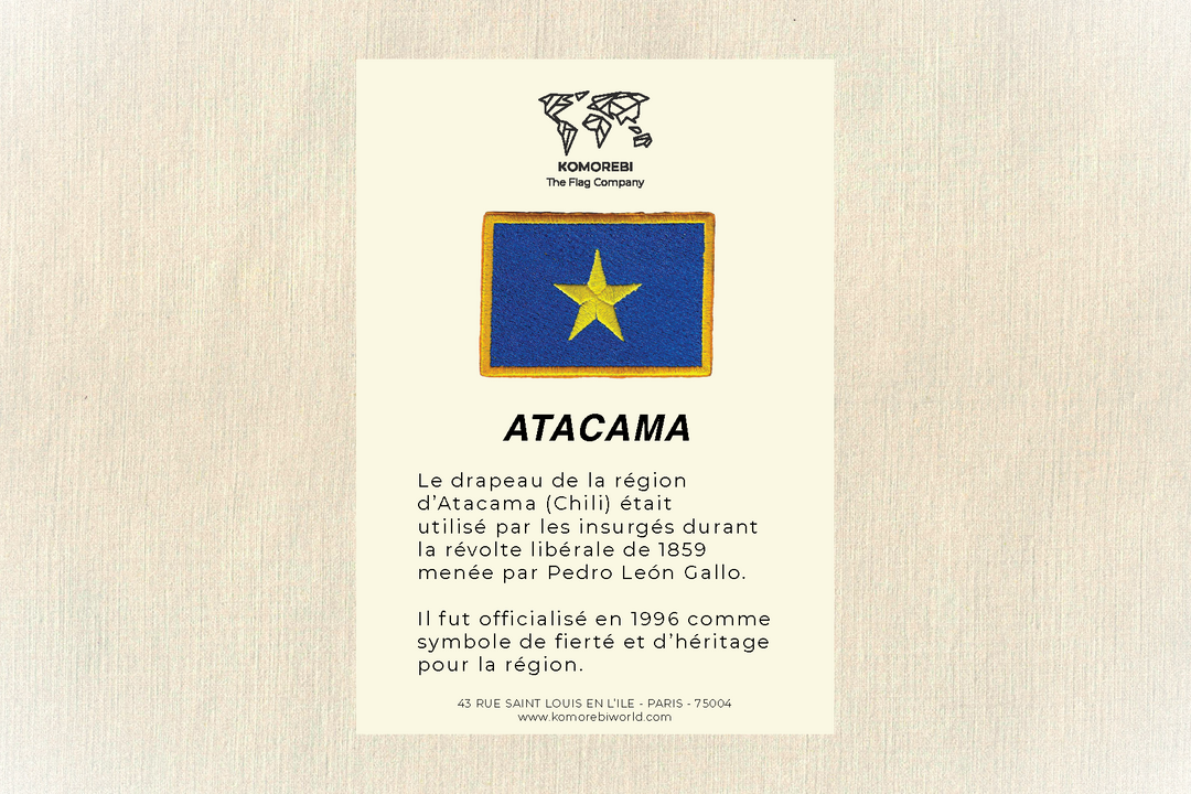 Atacama - Drapeau Brodé