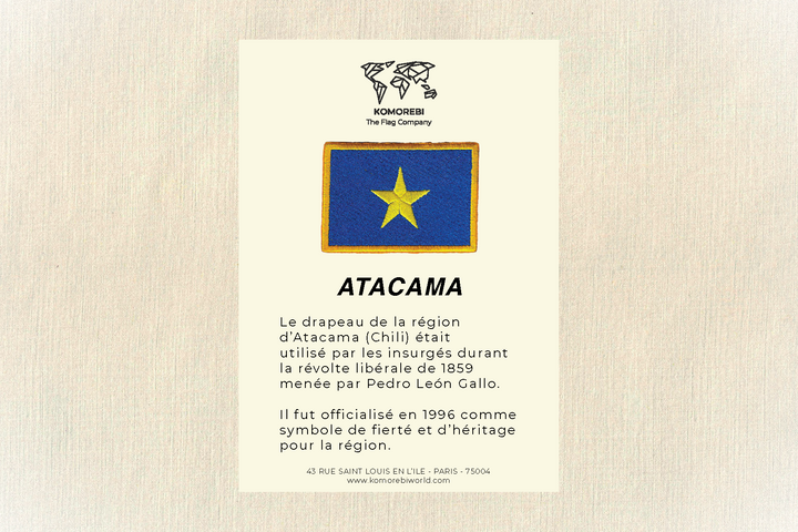 Atacama - Drapeau Brodé