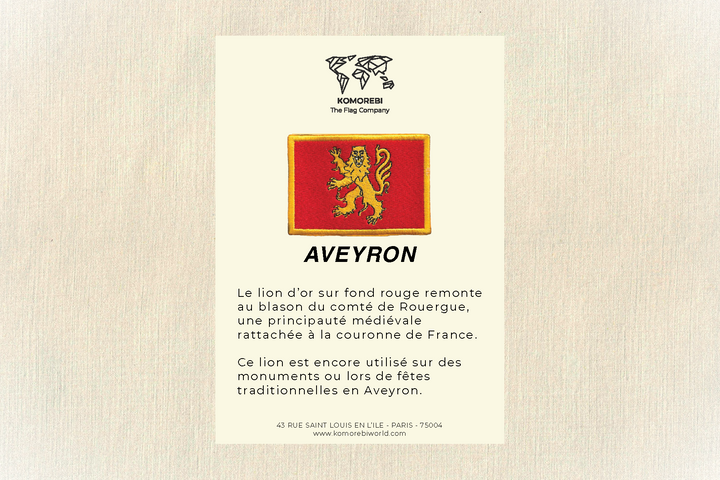 Aveyron - Drapeau Brodé