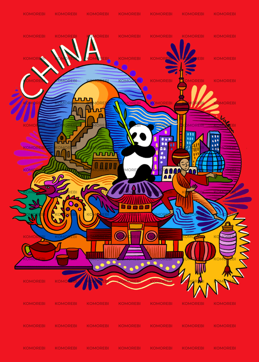China - Komorebi x ValeMontero - Poster 50x70cm