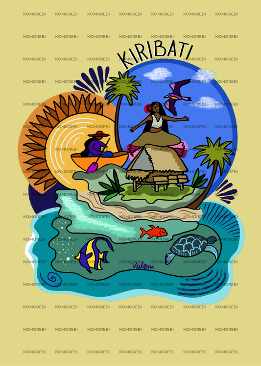 Kiribati - Komorebi x ValeMontero - Poster 50x70cm