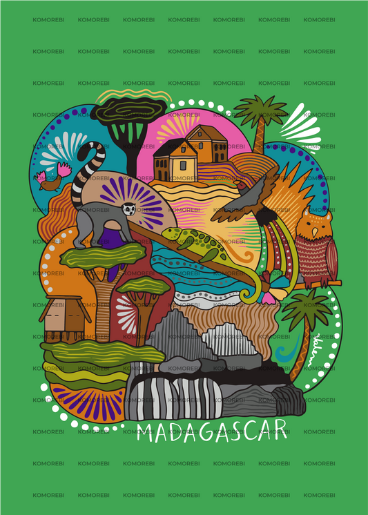 Madagascar - Komorebi x ValeMontero - Poster 50x70cm