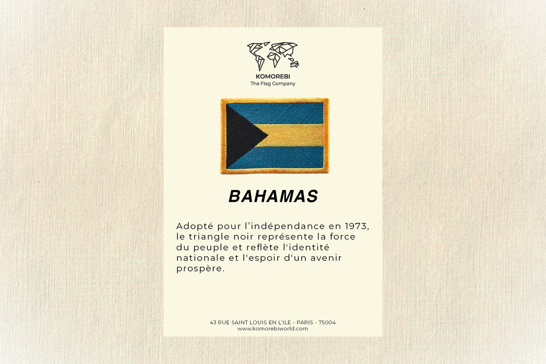 Bahamas - Drapeau Brodé