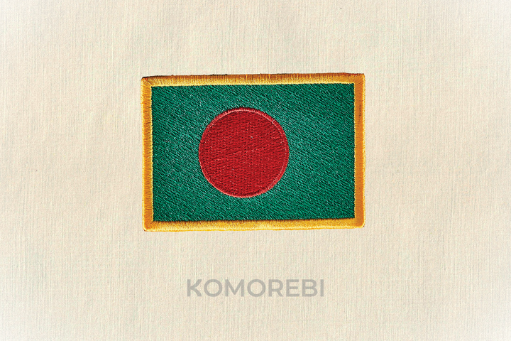 Bangladesh - Drapeau Brodé
