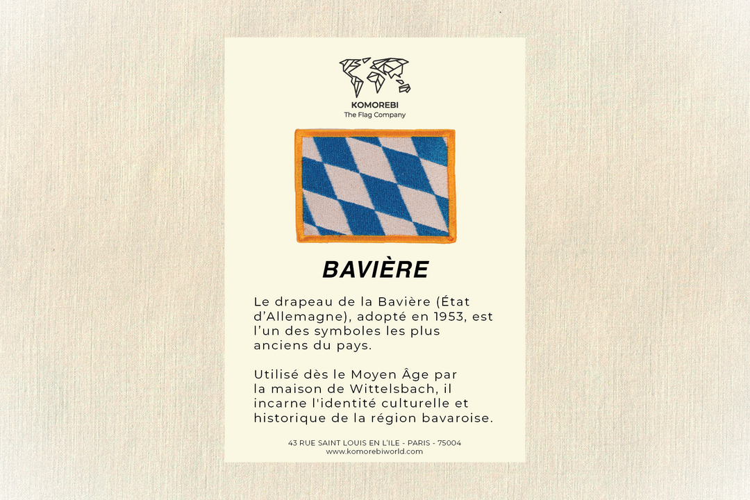 Bavière - Drapeau Brodé