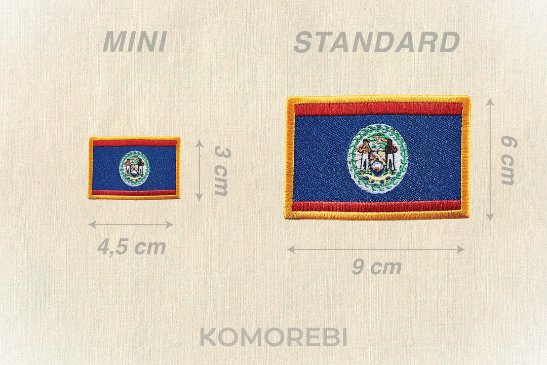 Belize - Drapeau Brodé