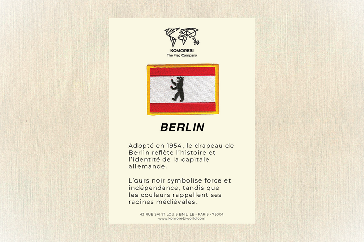 Berlin- Drapeau Brodé