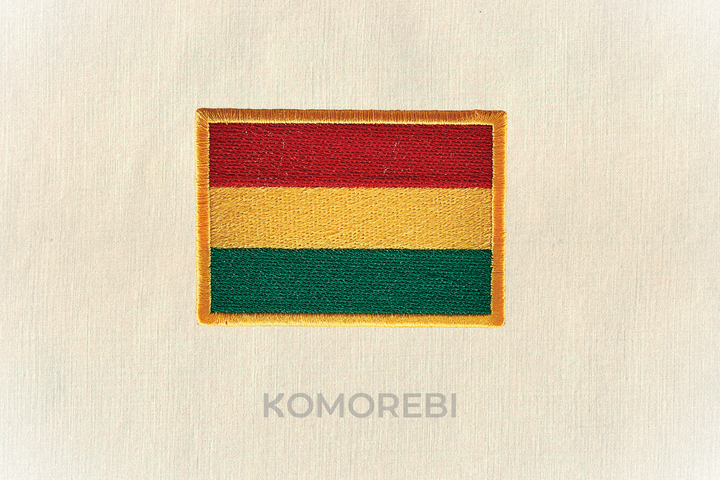 Bolivie - Drapeau Brodé
