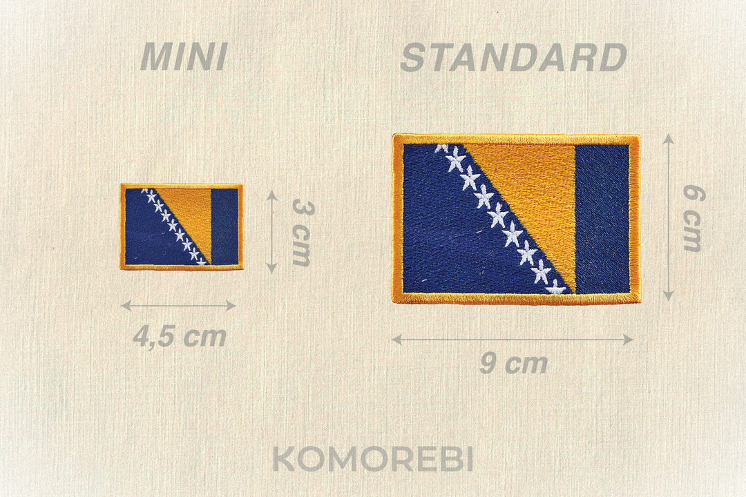 Bosnie Herzégovine - Drapeau Brodé