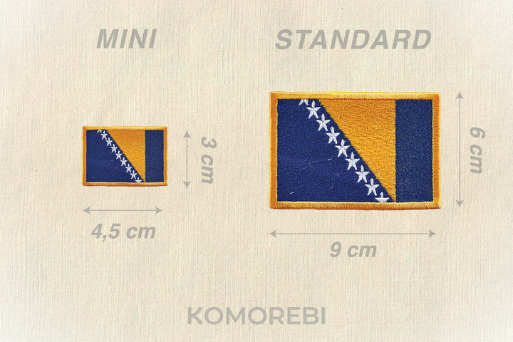 Bosnie Herzégovine - Drapeau Brodé