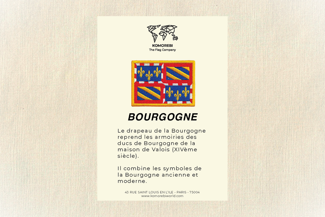 Bourgogne - Drapeau Brodé
